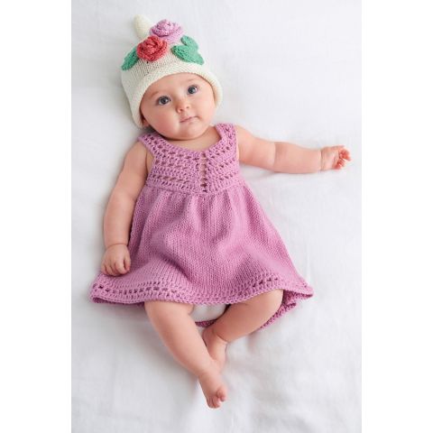 begrijpen serie Zoekmachinemarketing Lana Grossa baby jurkje breien en haken van Soft cotton (Infanti edition 2,  m12) | C.R. Couture