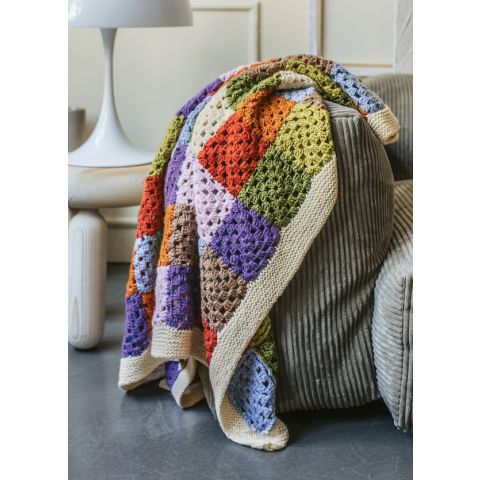 Ver weg mager Assimilatie Lana Grossa granny deken haken en breien van Ecopuno | C.R. Couture