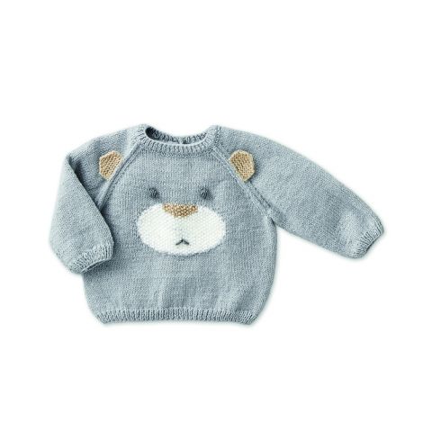 Arthur Het beste Grace Phildar baby trui met beer breien van super baby | C.R. Couture