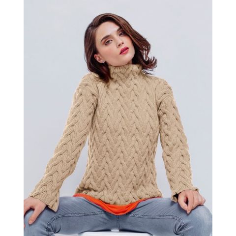 Site lijn Herinnering Citaat Phildar dames trui breien in vlechtpatroon van Partner 3.5 | C.R. Couture