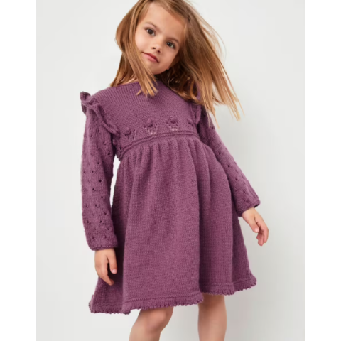 Phildar meiden jurk breien van Phil Caresse 216 m19a C.R. Couture
