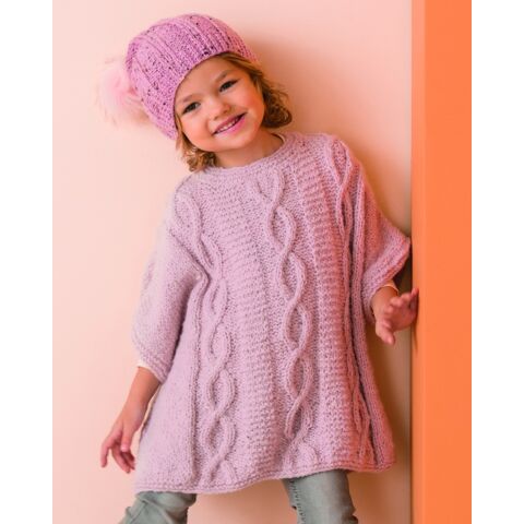 rukken mechanisme schudden Phildar meiden poncho met kabel breien van Phil wavy | C.R. Couture