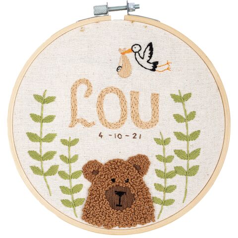 vervormen fysiek incident Vrij borduren pakket baby bear van Daffy's DIY | C.R. Couture