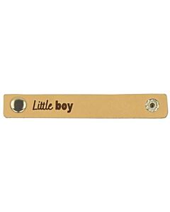 Durable leren label 'little girl'  2-stuks