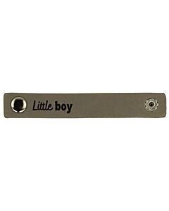 Durable leren label 'little girl'  2-stuks