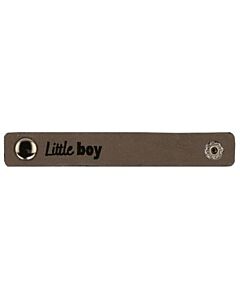 Durable leren label 'little girl'  2-stuks
