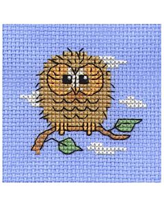 Mouseloft borduurpakket baby uil 004-707 telpatroon