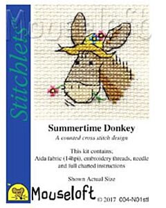 Mouseloft borduurpakket ezel 004-N01 telpatroon