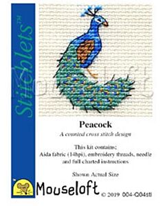 Mouseloft borduurpakket pauw 004-Q04 telpatroon