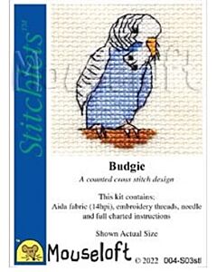 Mouseloft borduurpakket grasparkiet 004-S03 telpatroon