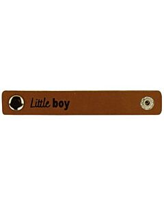Durable leren label 'little girl'  2-stuks