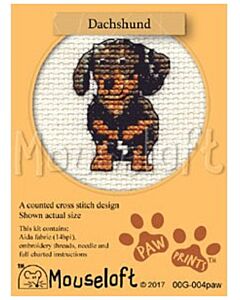 Mouseloft borduurpakket teckel 00G-004 telpatroon