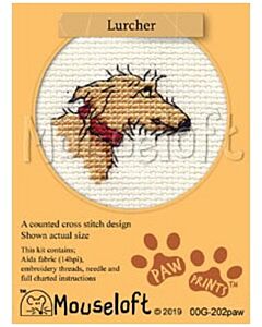 Mouseloft borduurpakket franse bulldog 00G-001 telpatroon