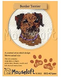 Mouseloft borduurpakket franse bulldog 00G-001 telpatroon