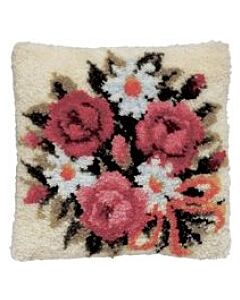 rozen en margrieten knoopkussen pako