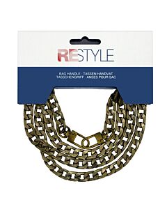Restyle tassenketting 120cm goud kleurig