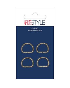 Restyle metalen D-ringen 16mm in zilver