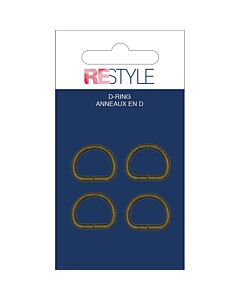 Restyle metalen D-ringen 12mm in goud