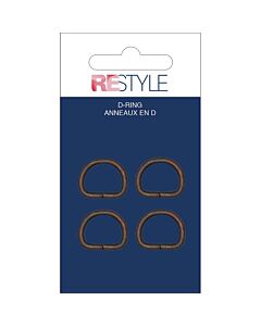 Restyle metalen D-ringen 12mm in goud