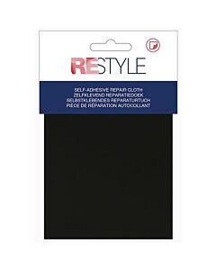Restyle reparatiedoek nylon kleur 000 zwart zelfklevend 