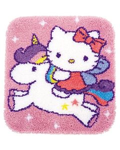Knooppakket knoopkleed Hello Kitty op unicorn van Vervaco PN-0153316