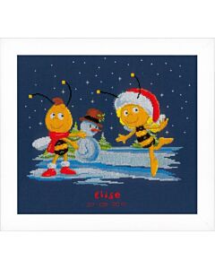 Maya en Willy in de sneeuw pn 0153556