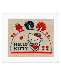 Borduurpakket hello kitty op wandel van vervaco pn-0153763