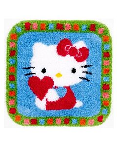 knooppakket knoopkleed Hello Kitty met hartje van Vervaco om te knopen pn-0153808