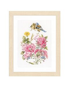 Borduurpakket vinken met rozen van lanarte pn-0154655 aida van marjolein bastin