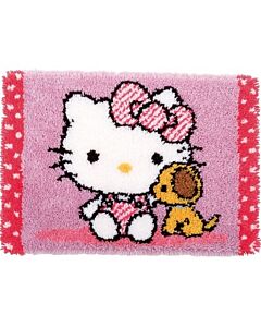 Knooppakket knoopkleed Hello Kitty met hondje van Vervaco PN-0155872