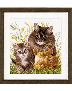 Vervaco borduurpakket Kattenfamilie pn-0156114 borduren
