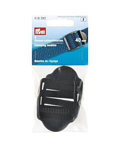 Prym Regelbare klemgespen kunststof zwart