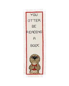 Permin borduurpakket boekenlegger You otter be reading.. 05-4351 telpatroon