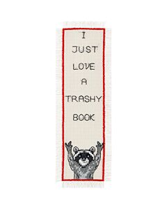 Permin borduurpakket boekenlegger I just love a trashy book 05-4354 telpatroon