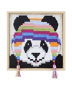 Borduurpakket kinderen panda in spansteek pako 085.755