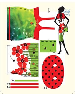 DressYourDoll Zelf Barbiekleren naaien Dolly Ladybug