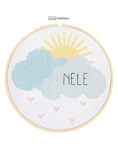 Rico Design borduurpakket wolken