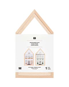 Rico Design borduurraam huis 12,5x22,5cm