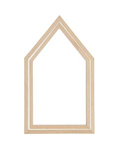 Decoratief borduurraam huis 16x27 cm van Rico Design