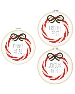 Rico Design merry xmas in kruissteek borduren 100188 incl borduurring