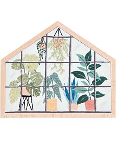 Rico Design borduurpakket Urban Jungle 100227 voorbedrukt incl. frame