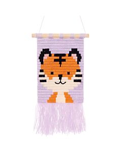 Rico Design kinderborduurpakket Wandhanger Tijger 100231 voorbedrukt