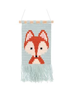 Rico Design kinderborduurpakket Wandhanger Vos 100232 voorbedrukt