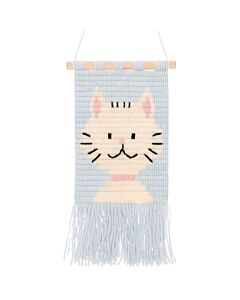 Rico Design kinderborduurpakket Wandhanger Kat 100233 voorbedrukt