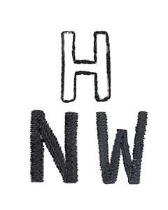 Rico Design plak en stik alfabet vrij borduren