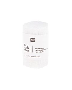 Rico design hooki hooki knoopgaren 6.5cm 100267 (wit)