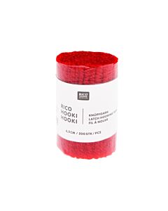 Rico design hooki hooki knoopgaren 6.5cm 100277 (rood)