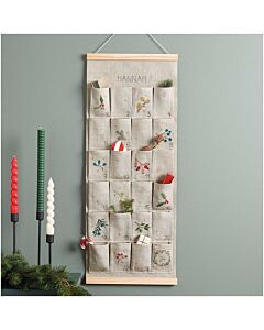 Rico Design borduurpakket adventskalender aftellen tot kerst 100377 telpatroon incl. posterhanger