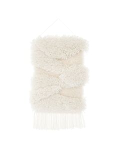 Rico design smyrnapakket wandhanger wit landschap 100392 voorbedrukt incl. ophangstok