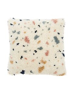 Rico design smyrnapakket knoopkussen gespikkeld 100394 voorbedrukt incl. kussenrug